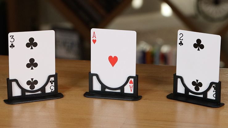 Three Cards Monte Stand BLUE by Jeki Yoo