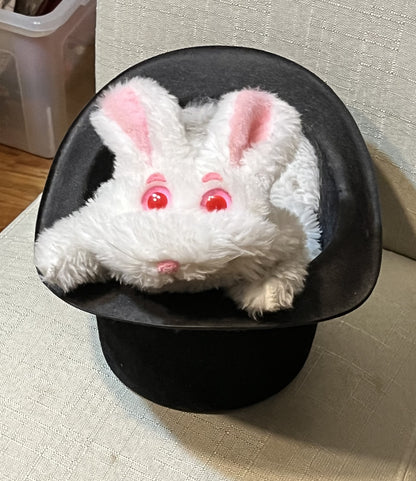 Rabbit in Hat Puppet